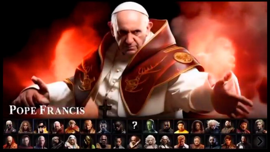 Papa Francisco, Trump, Elvis e Rainha Elizabeth no Mortal Kombat 1