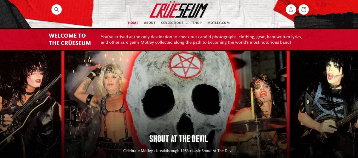 MÖTLEY CRÜE celebra o 43º aniversário lançando um museu virtual, “Crüeseum”